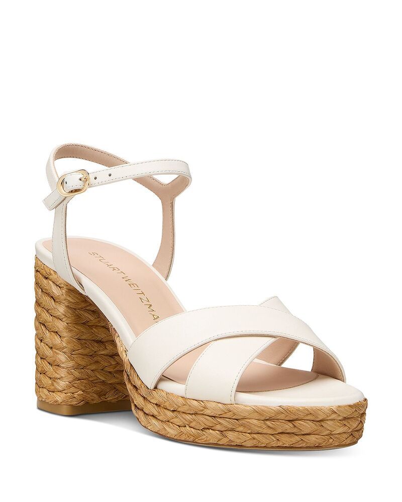スチュアート ワイツマン レディース シューズ サンダル プラットフォーム Stuart Weitzman Womens Dayna 80 Espadrille Platform Sandals Cr