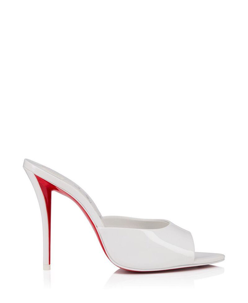 クリスチャン・ルブタン レディース シューズ サンダル Christian Louboutin Womens Miss Z Mule 100mm Sandals Bianco