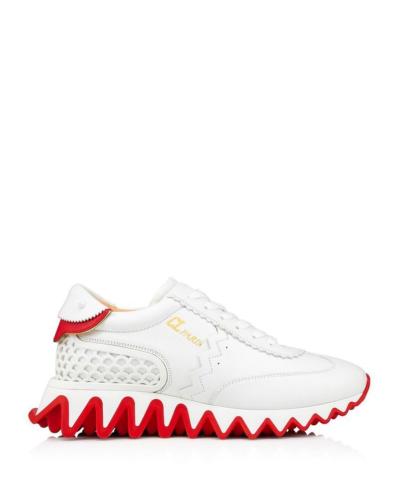 クリスチャン・ルブタン レディース シューズ スニーカー Christian Louboutin Womens Loubishark Running Sneakers Bianco