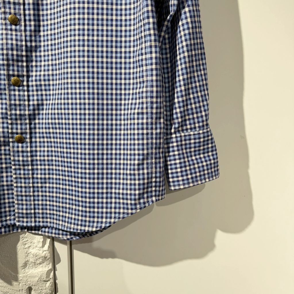 MONCLER GAMME BLUE モンクレールガムブルー Checkered Long-Sleeved