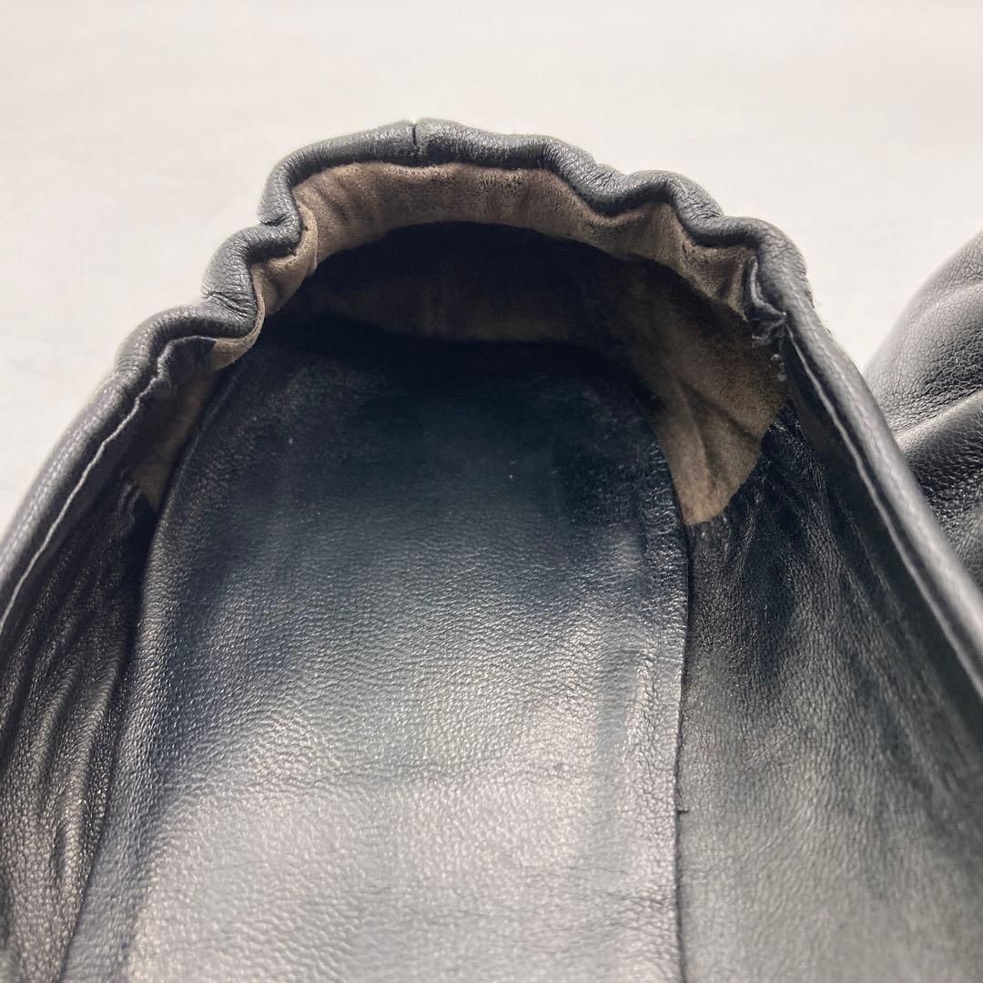 Tory Burchトリーバーチ フラットシューズ 24cm レザー ブラック