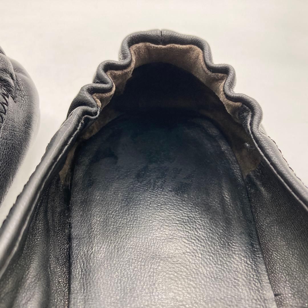 Tory Burchトリーバーチ フラットシューズ 24cm レザー ブラック