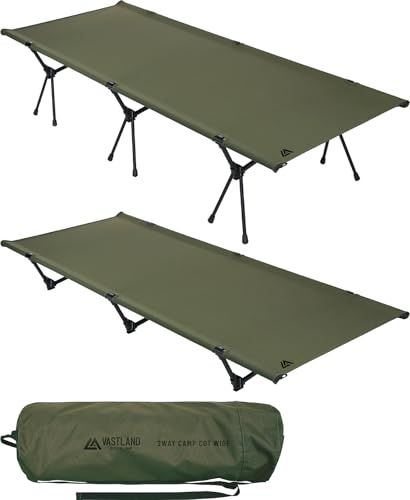 ヴァストランド VASTLAND 2WAYキャンプコット ワイドタイプ 横幅75cm 耐荷重110kg 簡単組立★m 8,616円