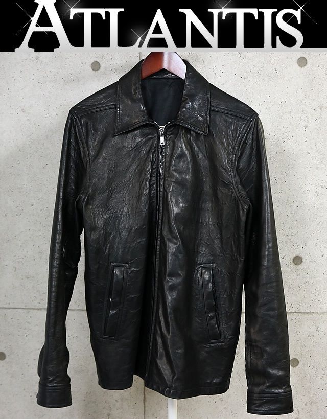 rick owens シングルレザー ジャケット RICK OWENS 銀座店 リックオウエンス BRAD JKT レザー ジャケット