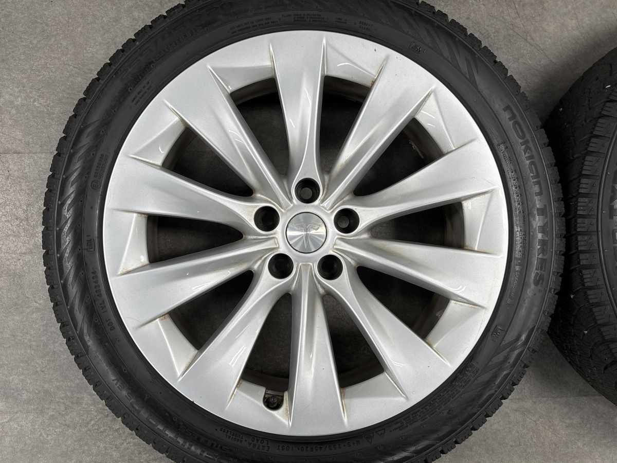 2024年-2025年製 バリ溝】テスラ モデルX 純正 20in 9J 10J +35 PCD120