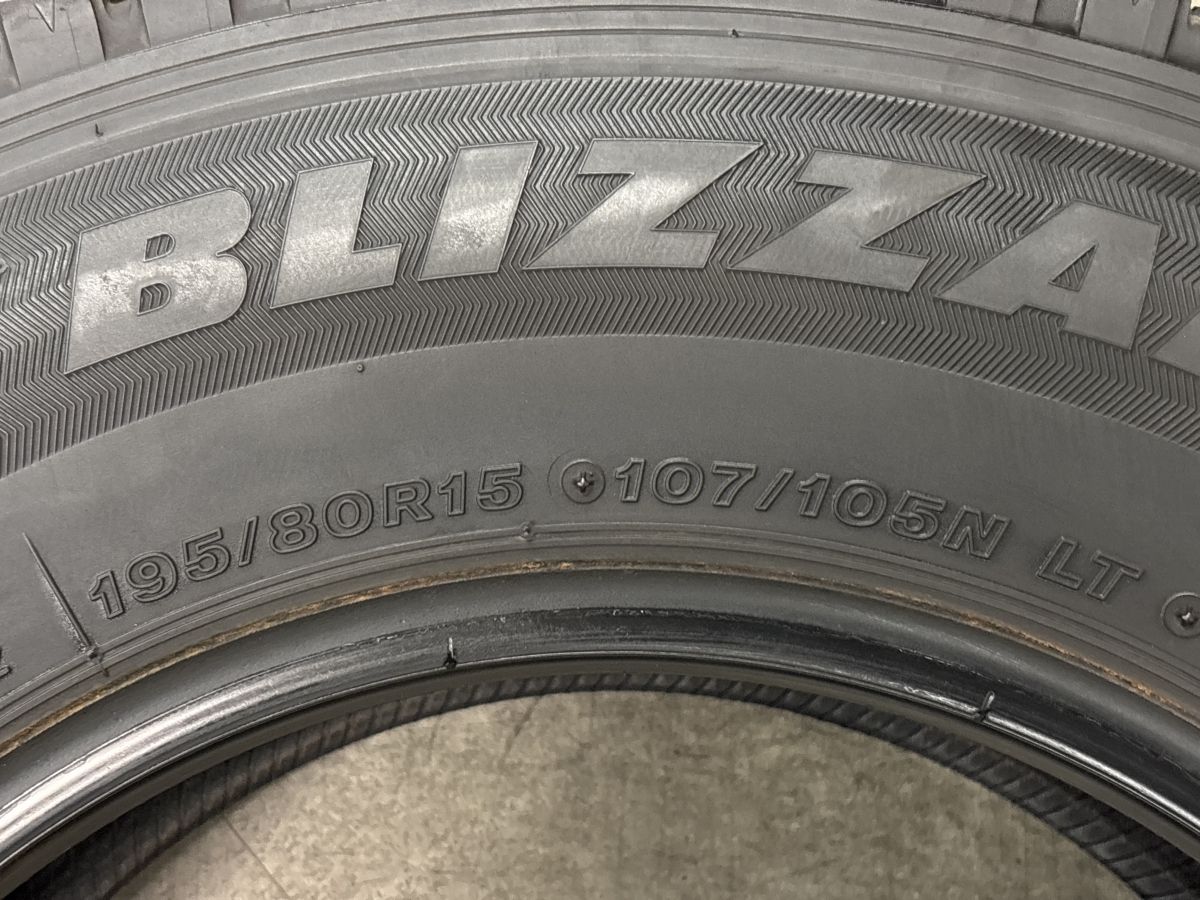バリ溝】ブリヂストン ブリザック VL10 195/80R15 LT 4本セット