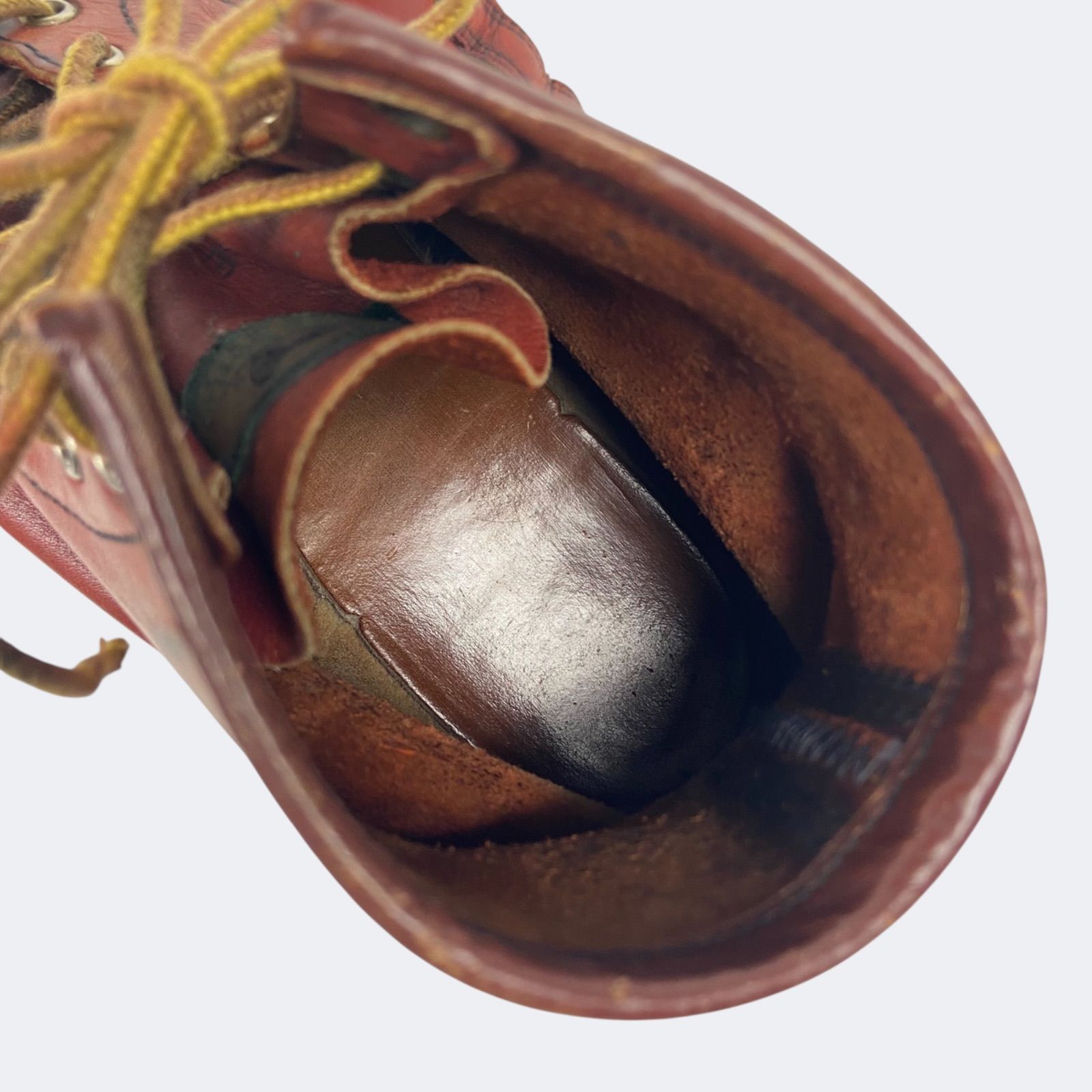 RED WING 半円犬タグ 96年製 9.5E 型番 875（モックトゥ） レッド