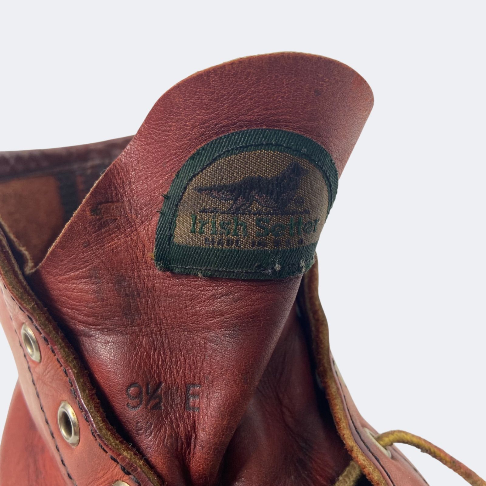 RED WING 半円犬タグ 96年製 9.5E 型番 875（モックトゥ） レッド