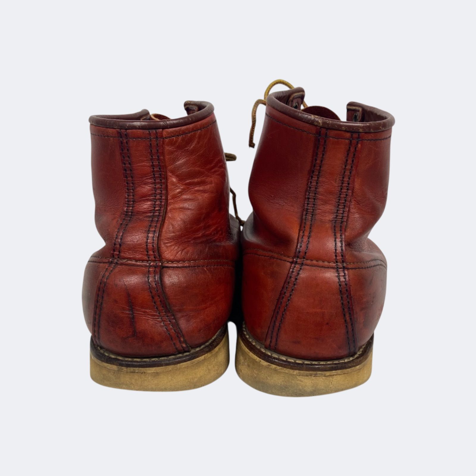 RED WING 半円犬タグ 96年製 9.5E 型番 875（モックトゥ） レッド