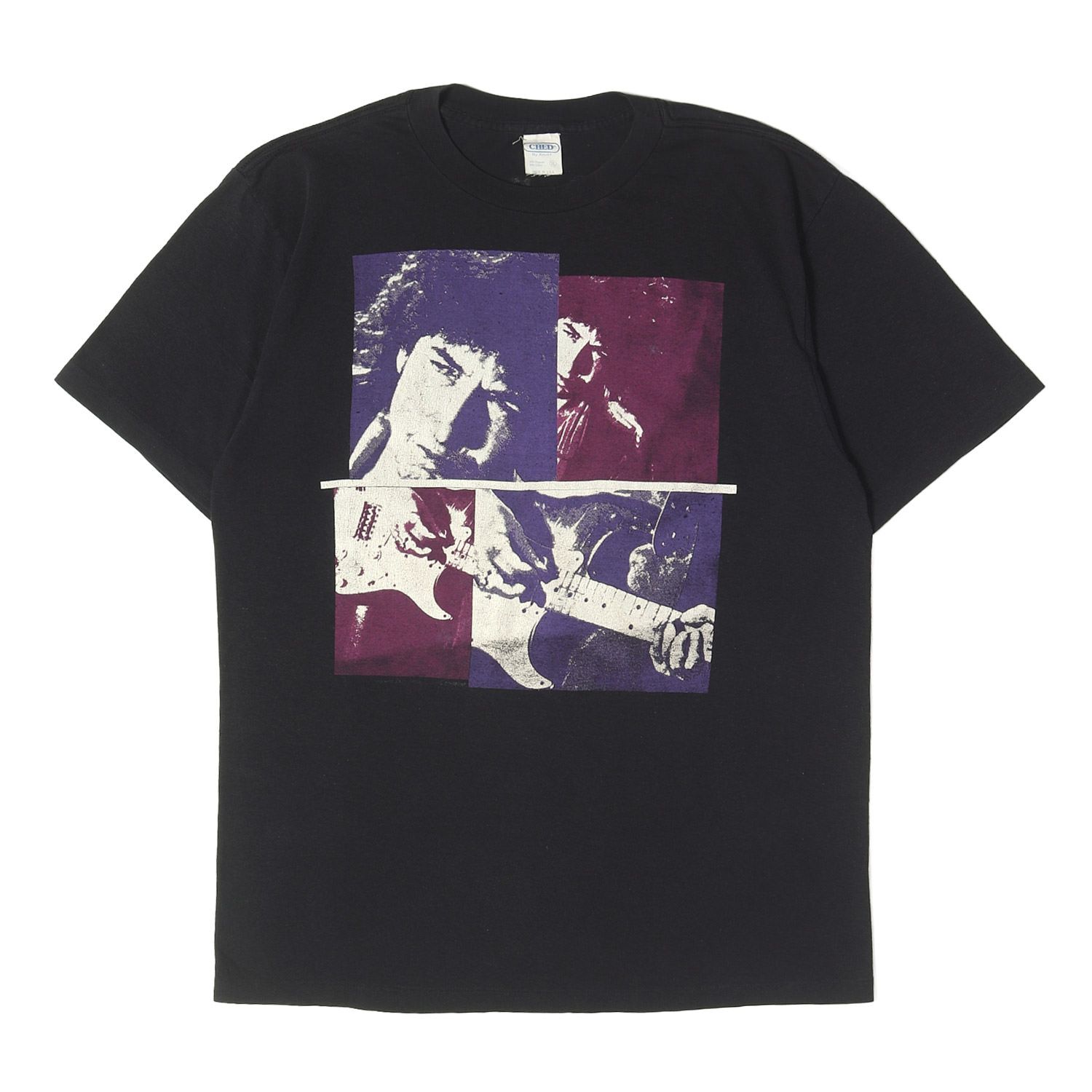 Vintage Music Item 80s Bob Dylan 1988 ツアー ボブ・ディラン Tシャツ USA製 anvil ブラック 黒 サイズ:XL 80年代 ヴィンテージ 古着 ロックＴ ミュージシャンＴ トップス【メンズ】【中古】