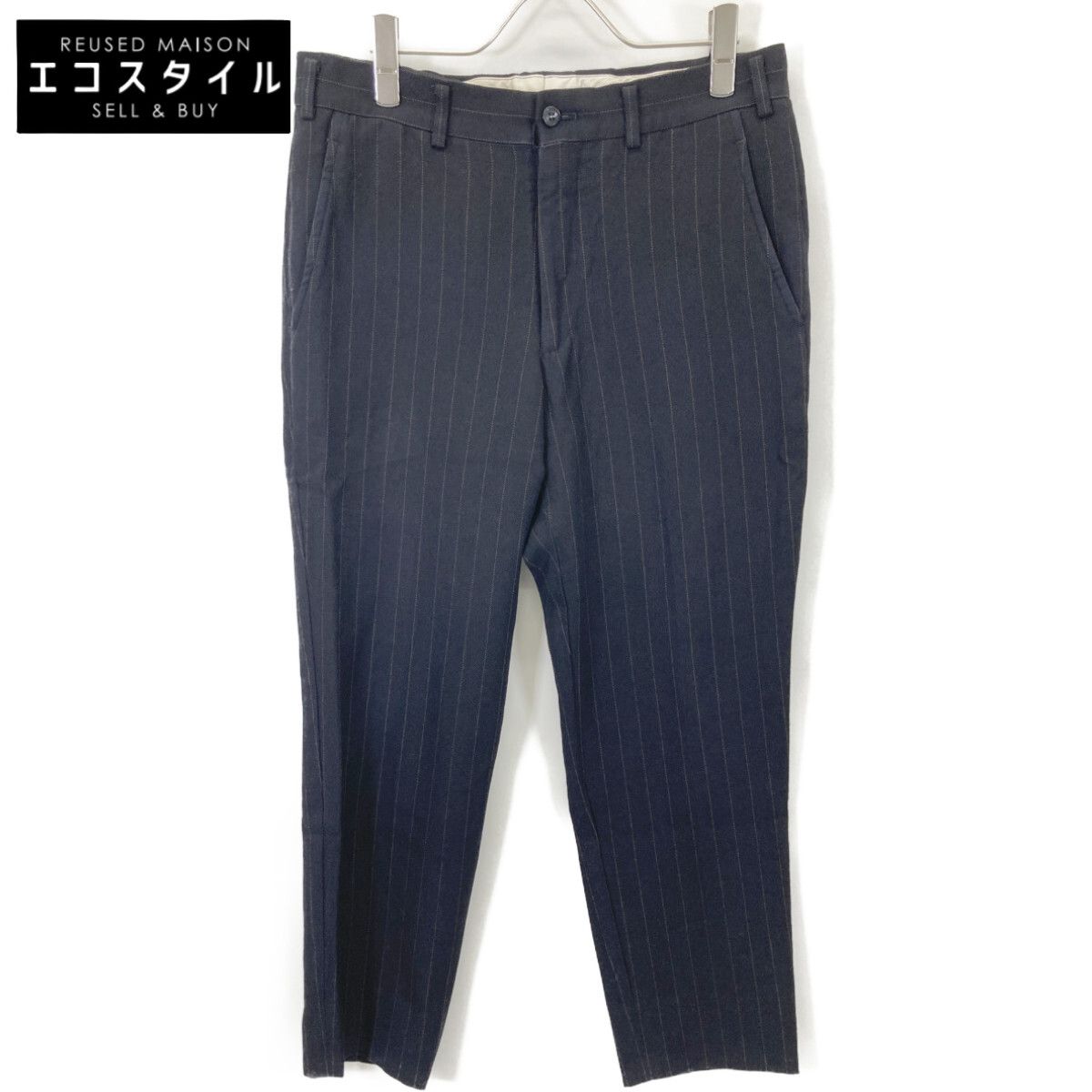 COMMEdesGARCONS HOMME DEUX　コムデギャルソンオムドゥ　DP-P035 ネイビー ストライプ スラックス　XS