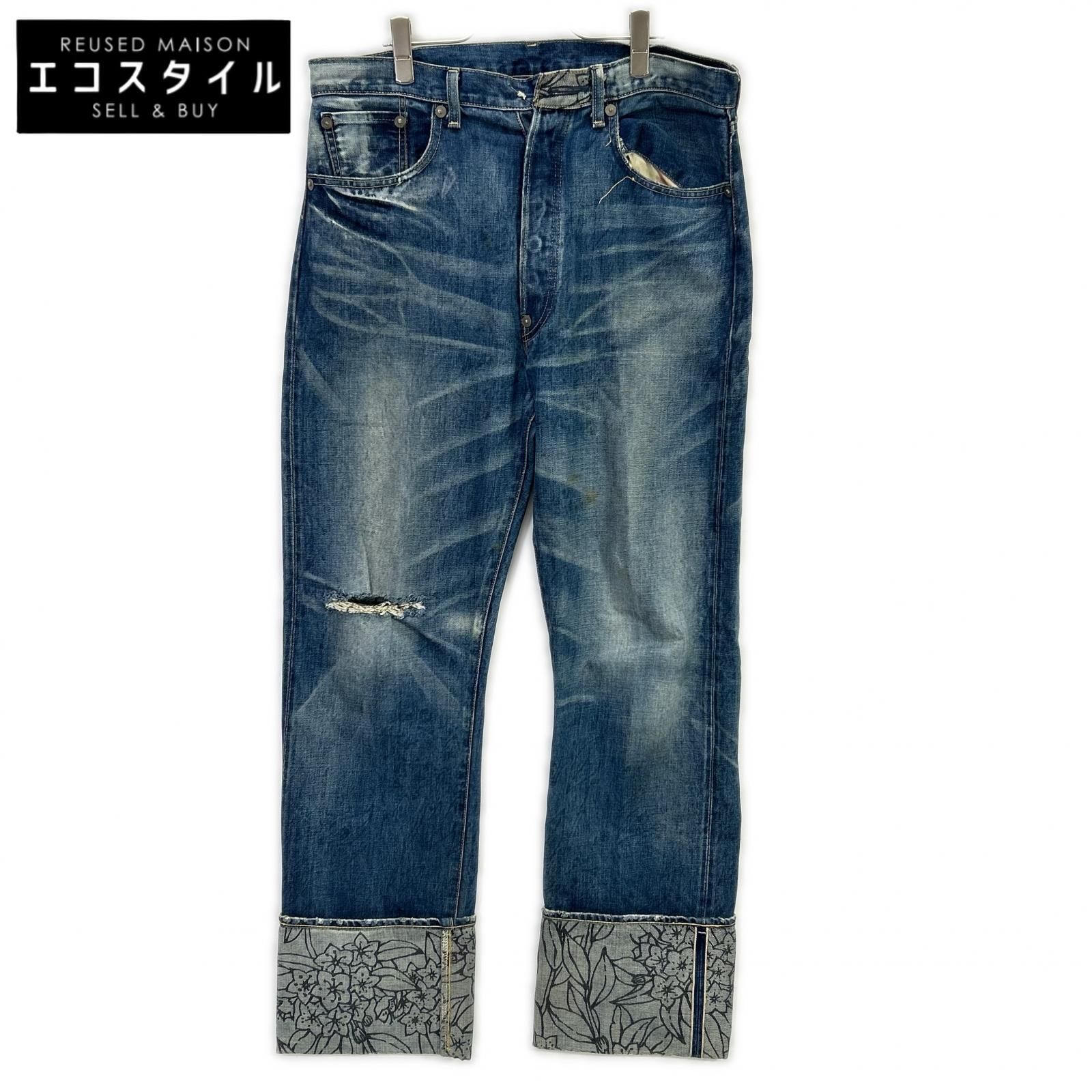 LEVI'S リーバイス 44501 インディゴ レザーシンチバック 大戦モデル S501 36