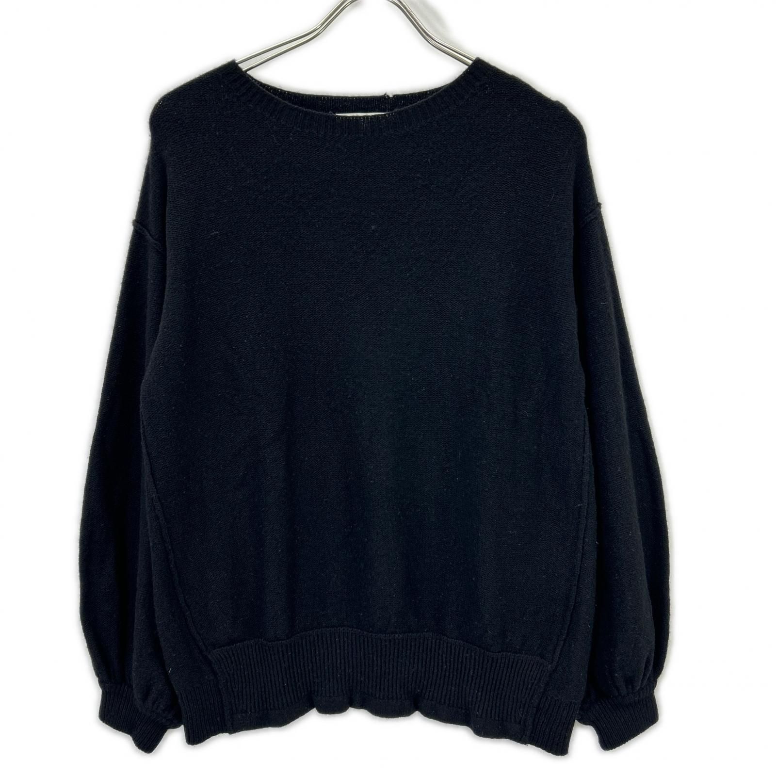 Helmut Lang ヘルムートラング ブラック カシミア混 ボリューム袖