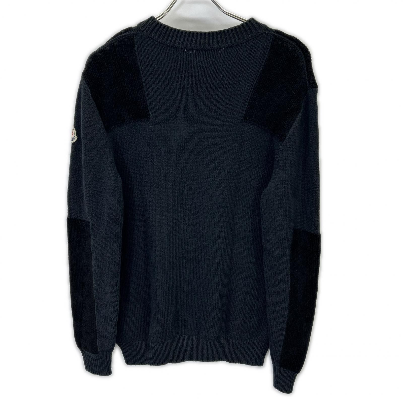 MONCLER モンクレール 21年製 girocollo tricot コットン ロゴパッチ