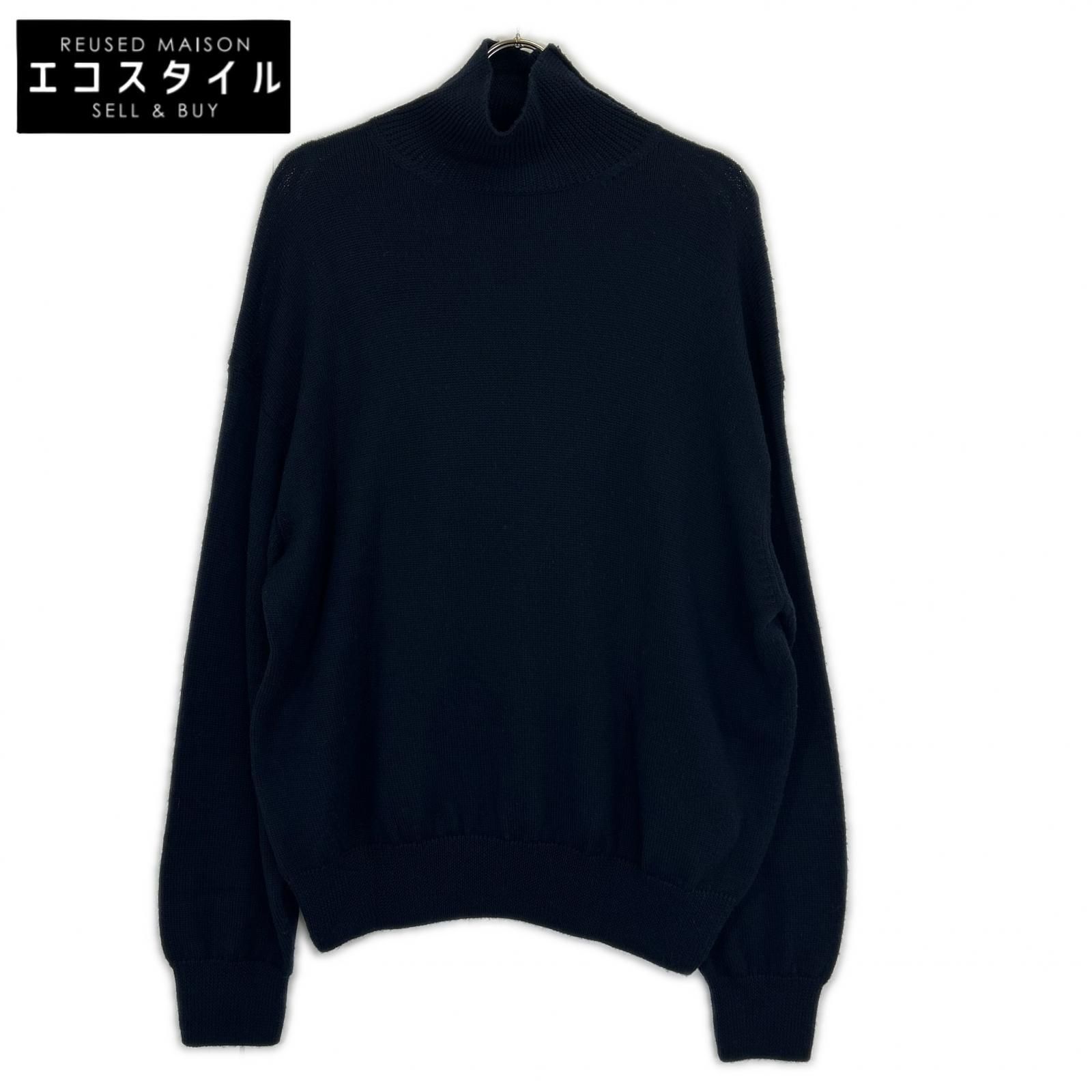 blurhms ブラームス S21F22 ネイビー ハイネックニット ウール 3
