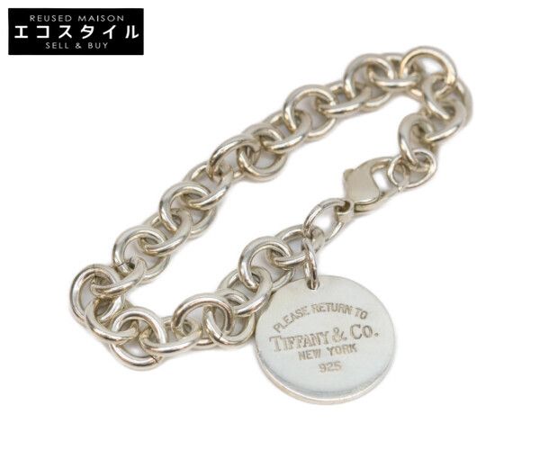 TIFFANY&Co.　ティファニー　リターントゥ ラウンドプレート SV925 36.3g ブレスレット