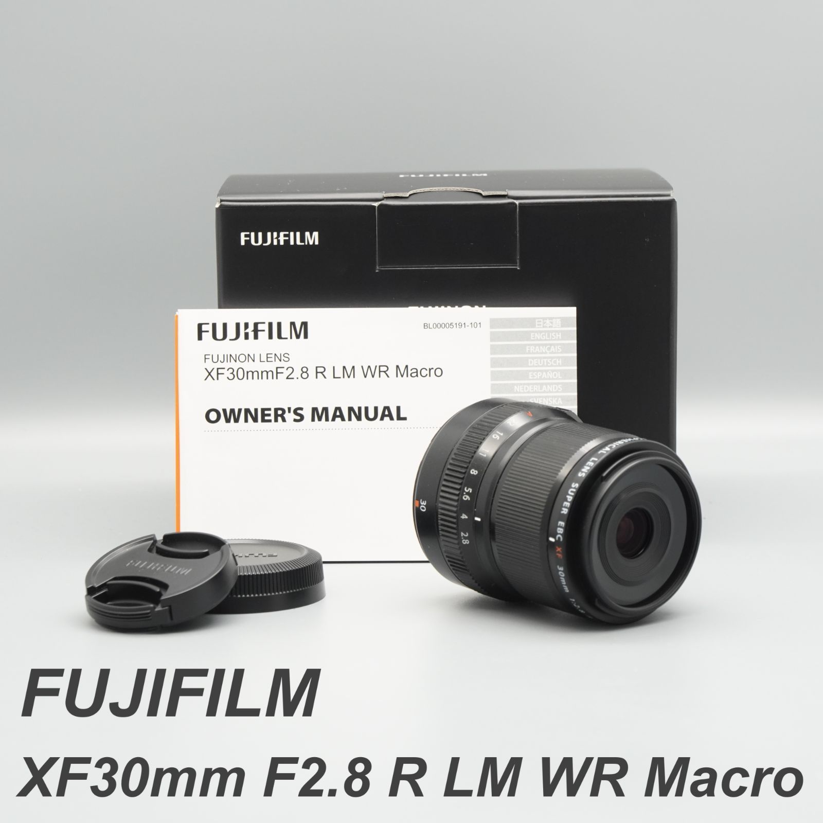 FUJIFILM FUJINON XF30mm F2.8 R LM WR Macro 美品 単焦点レンズ 37,375円
