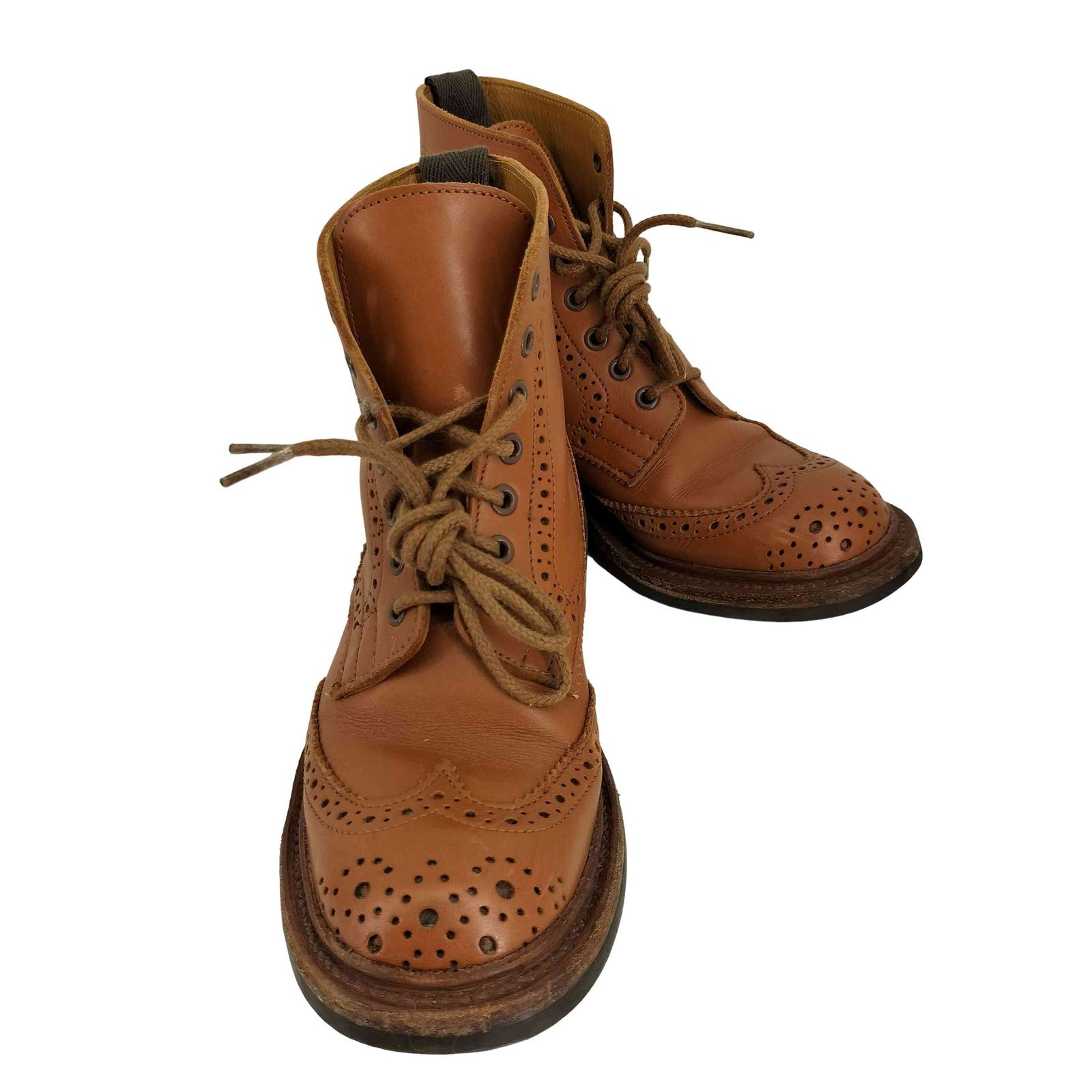 値下げ　レディース　トリッカーズ革靴(ウイングチップブーツ) トリッカーズ Trickers ウィングチップカントリーブーツ レディース 3