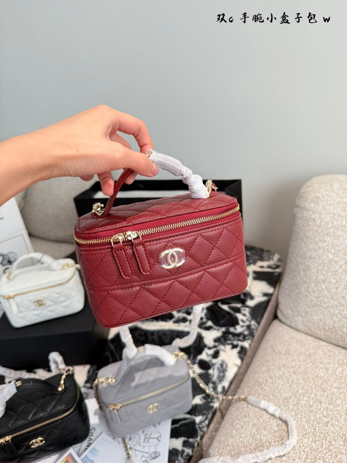【今日特価】CHANEL 25C シャネル 25C ハンドル ボックス バッグ 化粧バッグ-WTO輸入2