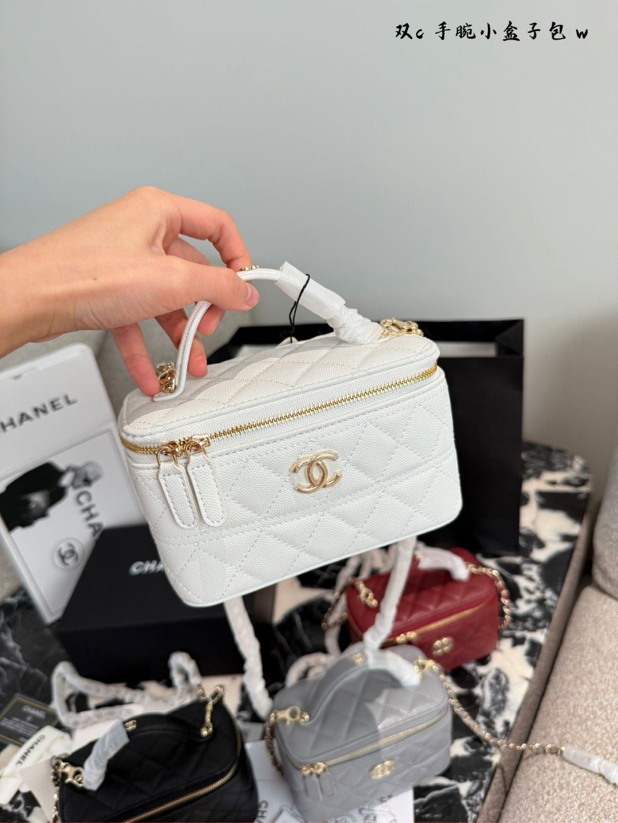 【今日特価】CHANEL 25C シャネル 25C ハンドル ボックス バッグ 化粧バッグ-WTO輸入2
