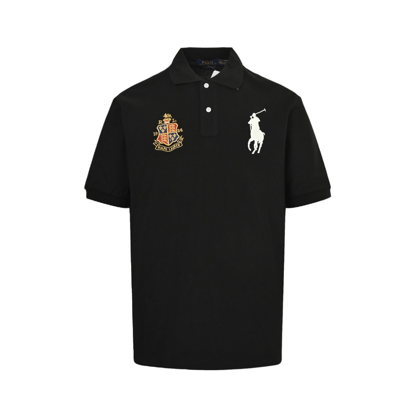 【今日特価】Ralph Lauren ベーシックウォーホースクラウン刺繍ポロ T シャツ