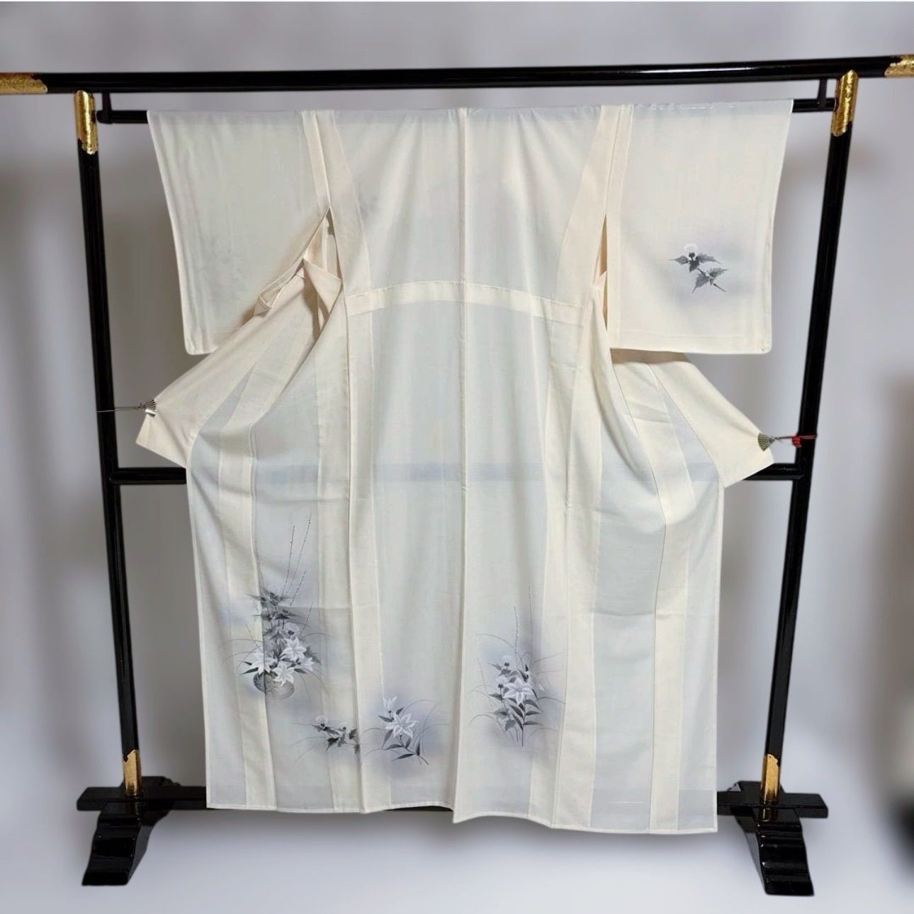 未着用 正絹夏着物 絽 訪問着 フルセット 美品夏帯 美品夏帯締め 美品