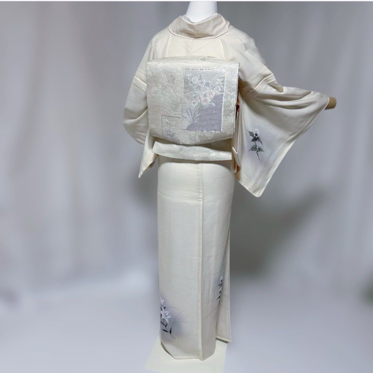 未着用 正絹夏着物 絽 訪問着 フルセット 美品夏帯 美品夏帯締め 美品