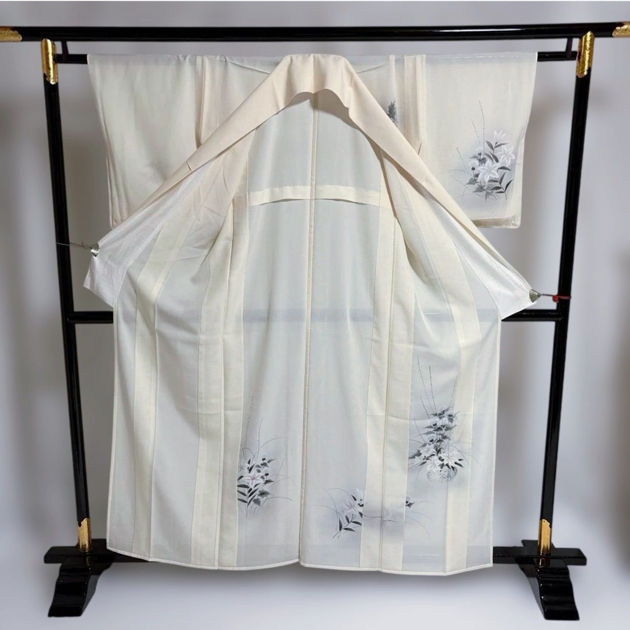 未着用 正絹夏着物 絽 訪問着 フルセット 美品夏帯 美品夏帯締め 美品