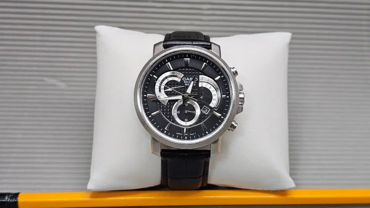 カシオ 時計 - CASIO カシオ ビーサイド 黒版 クロノ