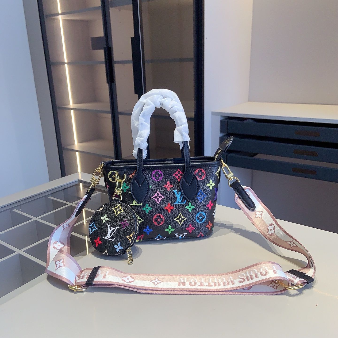 [本日特価] 全新シリーズセット X668 - LV ショッピングバッグBB + LV シェルバッグ + LV 財布 本日限定特別割引！ [本日特価|新品未使用品]