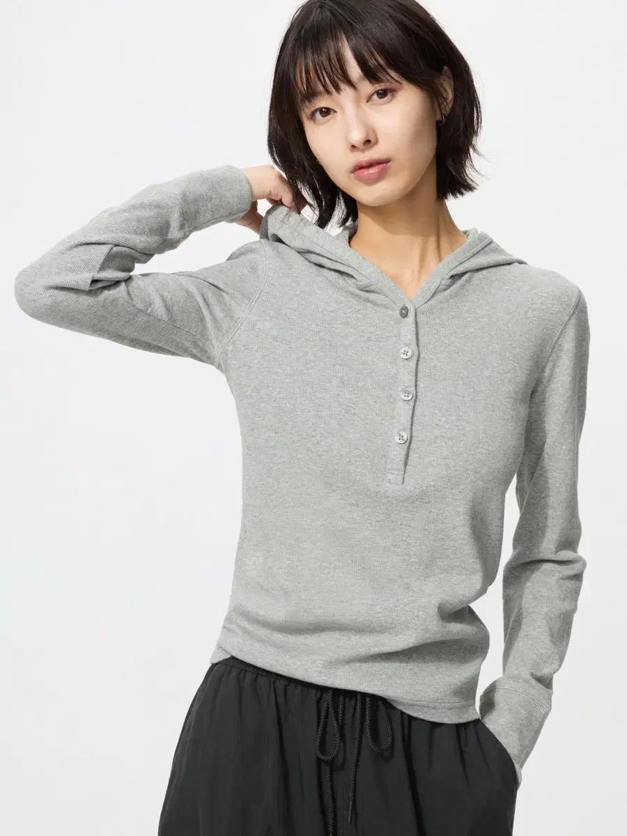 3XL ユニクロ U フーディーリップ T グレー 新品