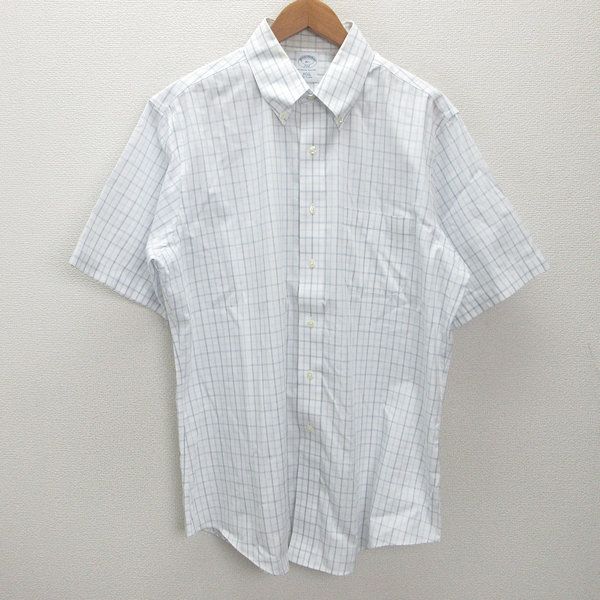 BrooksBrothers　ブルックスブラザーズ　未使用　BDシャツ　346 d□ブルックスブラザーズ/BROOKS BROTHERS 346 チェック柄 半袖BD