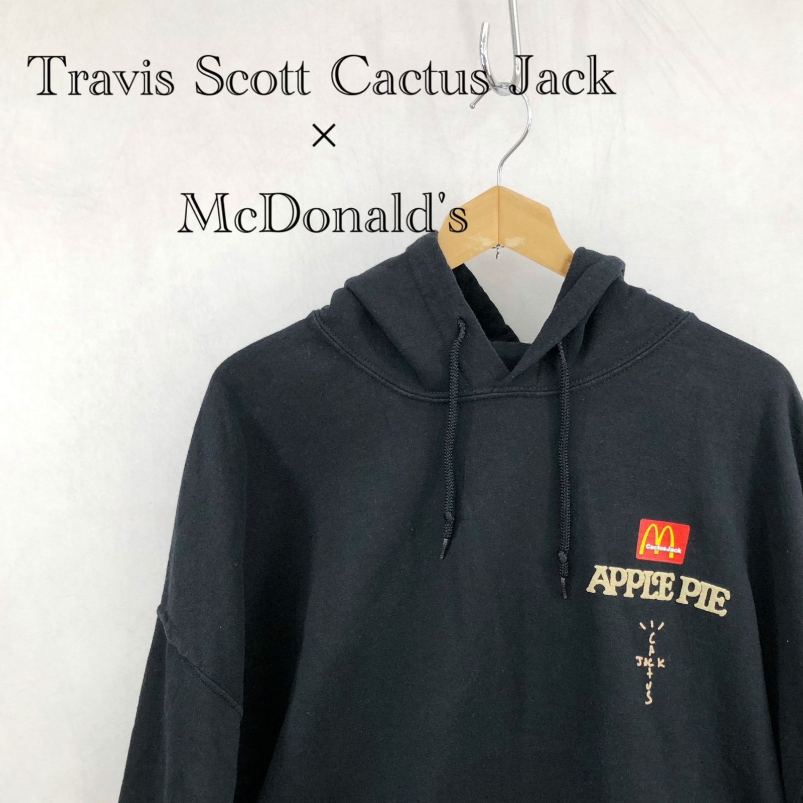 TRAVIS SCOTT CACTUS JACK トラヴィススコット カクタスジャック × MCDONALD'S マクドナルド APPLE PIE HOODIE アップルパイ フーディー パーカー XL メンズ 219