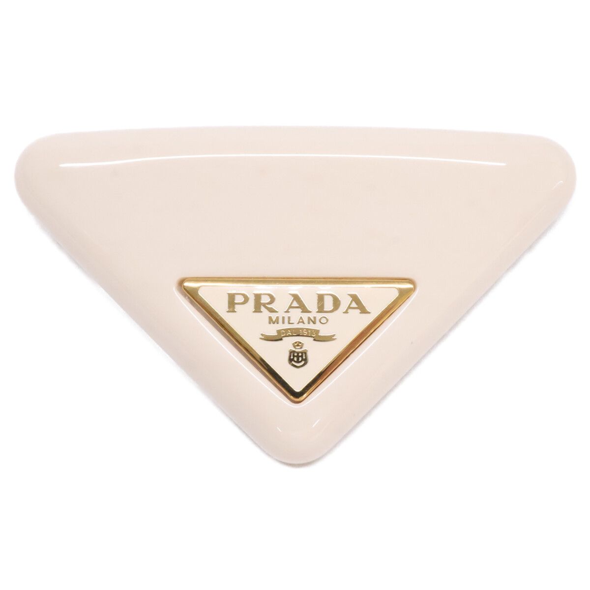PRADA プラダ 【美品】プレックス トライアングル ヘアクリップ ミニ