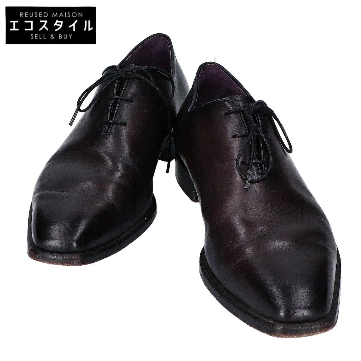 berluti　ベルルッティ　S1412 ヴェネチア カーフレザー アレッサンドロ デムジュール オックスフォード レザーシューズ　7 1/2 59,896円