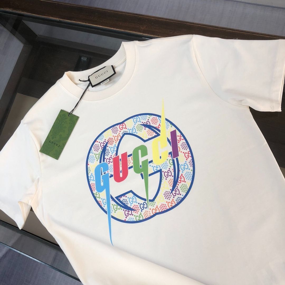 【本日限定特価】GUCCI 春夏 カラーロゴプリントTシャツ [本日特価|新品未使用品]-MM輸入