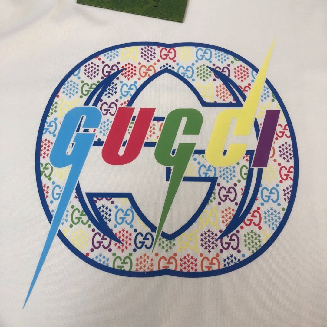 【本日限定特価】GUCCI 春夏 カラーロゴプリントTシャツ [本日特価|新品未使用品]-MM輸入