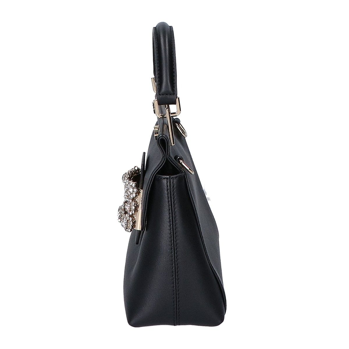 RogerVivier ロジェヴィヴィエ ブラック フラワーストラスバックル