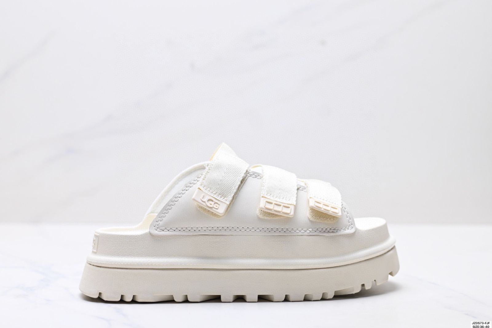 【今日特価】UGG 夏の新商品 レディースゴールドシリーズ 厚底マジックテープ カジュアルスリッパ 送料無料 在庫限定セール価格!