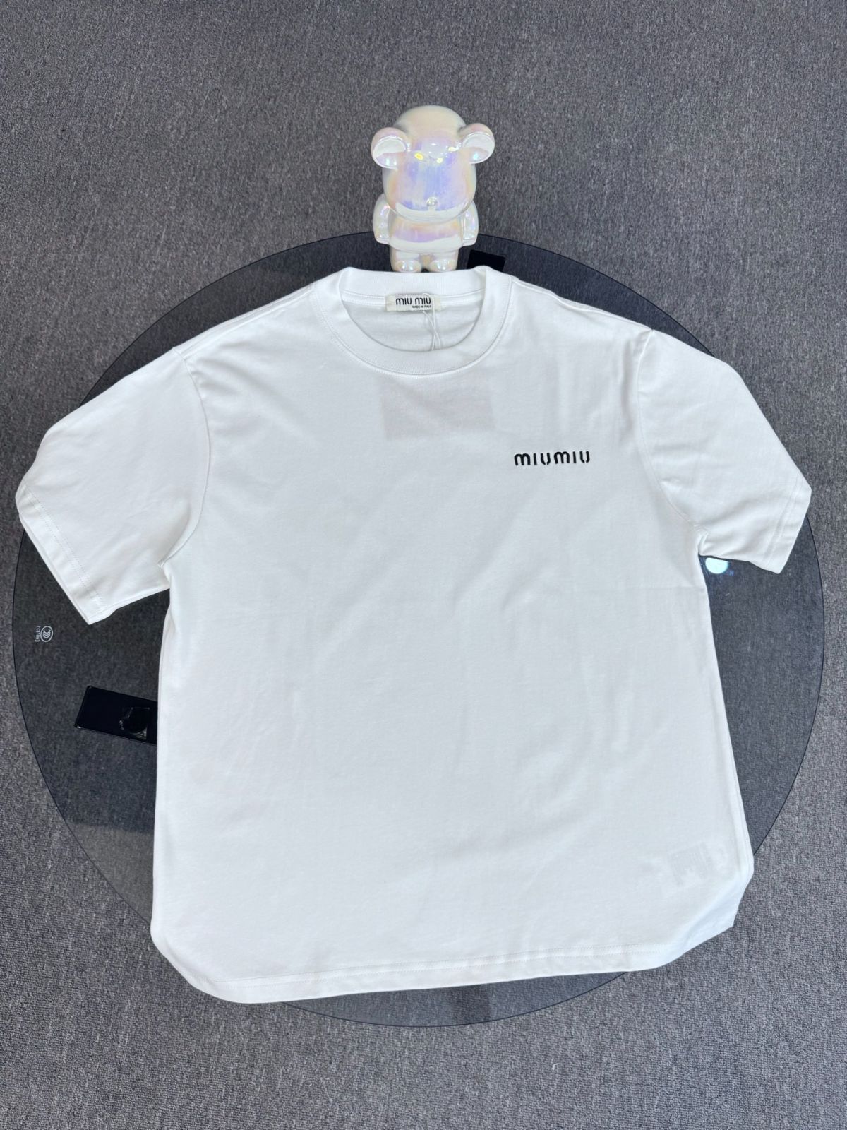 【今日特価】Miu Miu 2025SS Unisex Short Sleeve T-shirt