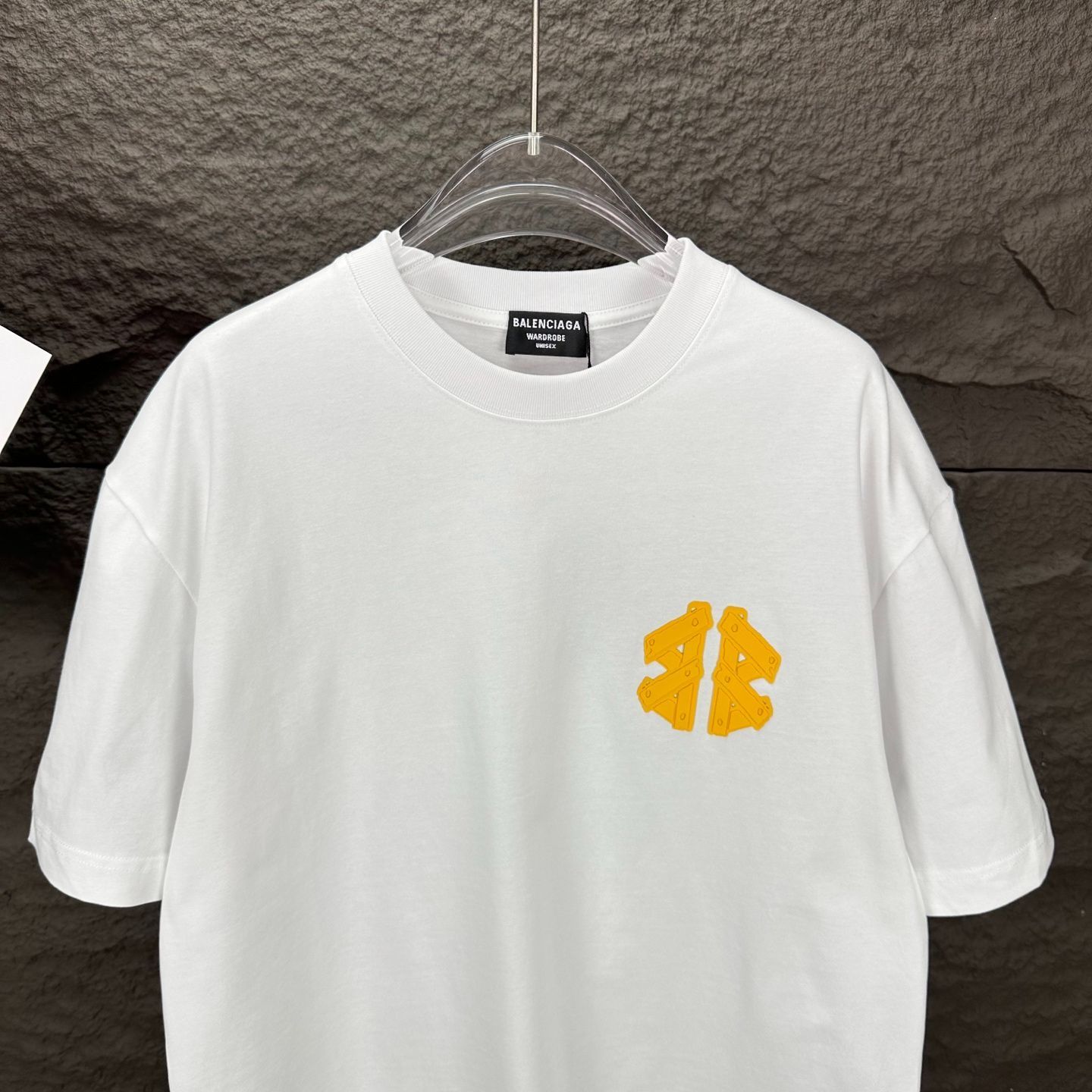 【今日特価】Balenciaga 2025 シリコーン立体文字 カップル T