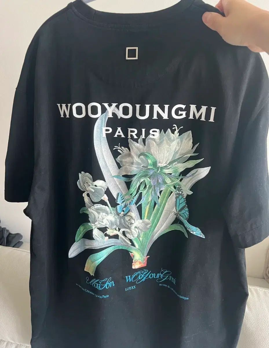 試着1回/正規品 ウーヨンミ フラワー プリント 半袖Tシャツ
