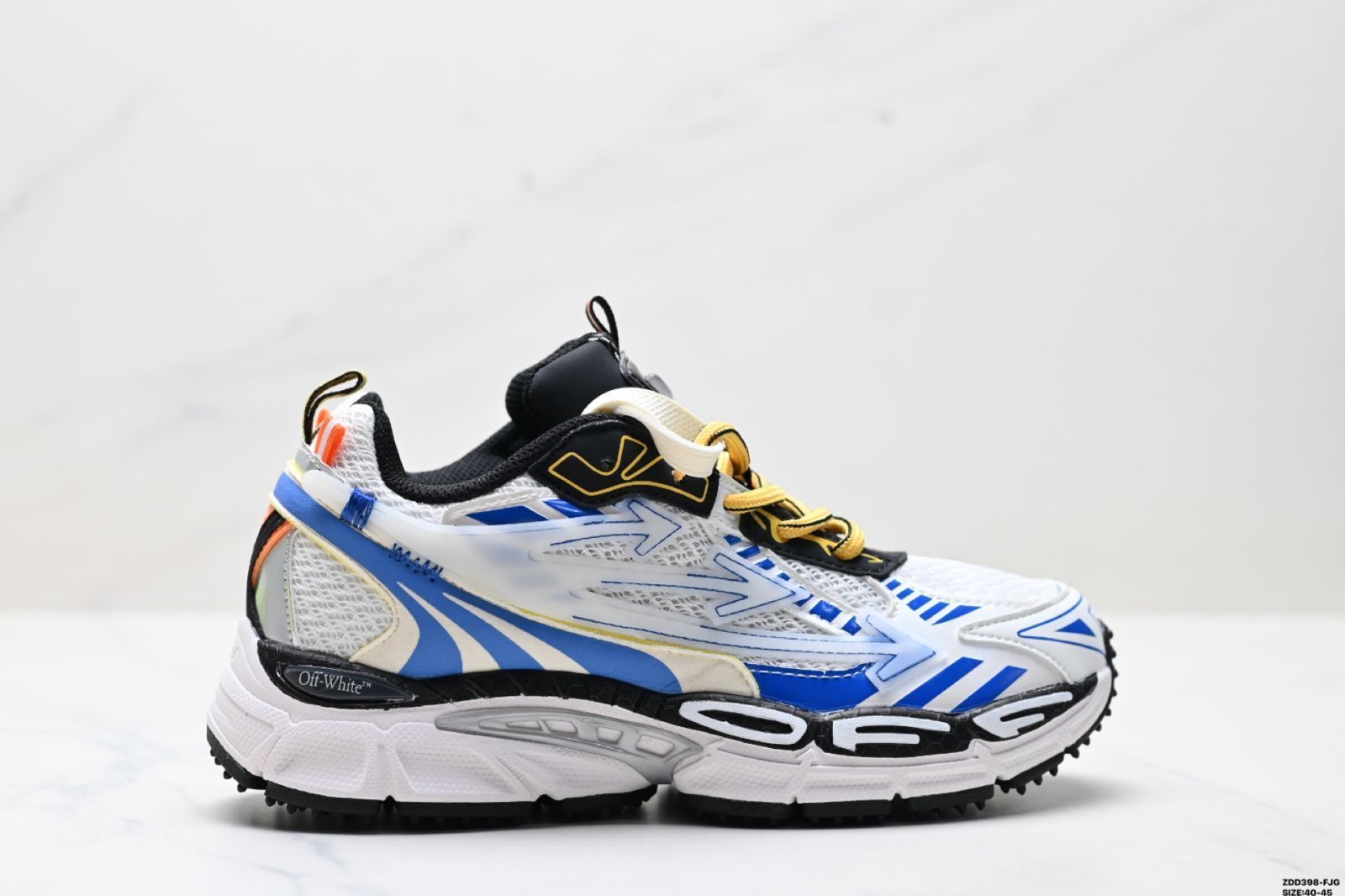 【今日特価】OFF - WHITE Ow Be Right Back 丸頭 レースアップ ロートップ レジャーシューズ