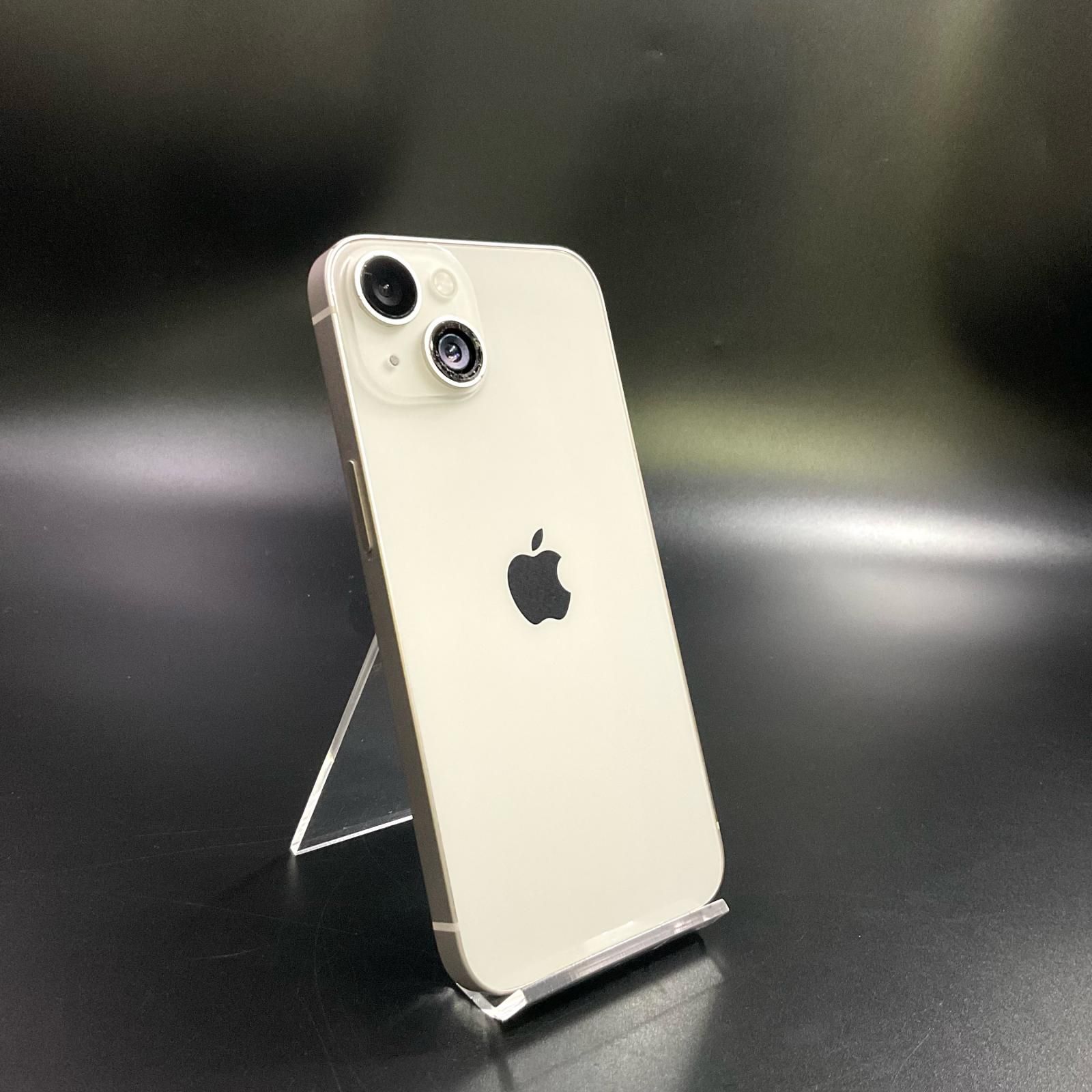 【最速発送】 iPhone 14 128GB スターライト SIMフリー 白ロム【難有】 76%