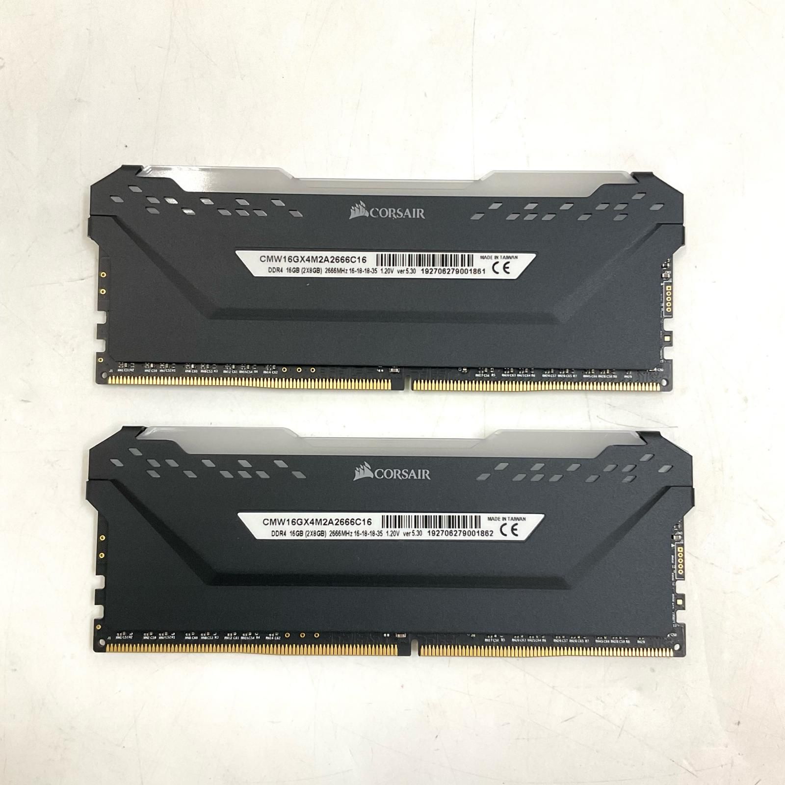 動作確認済・美品】Corsair DDR4 16GB(8GBx2)メモリ - メルカリ