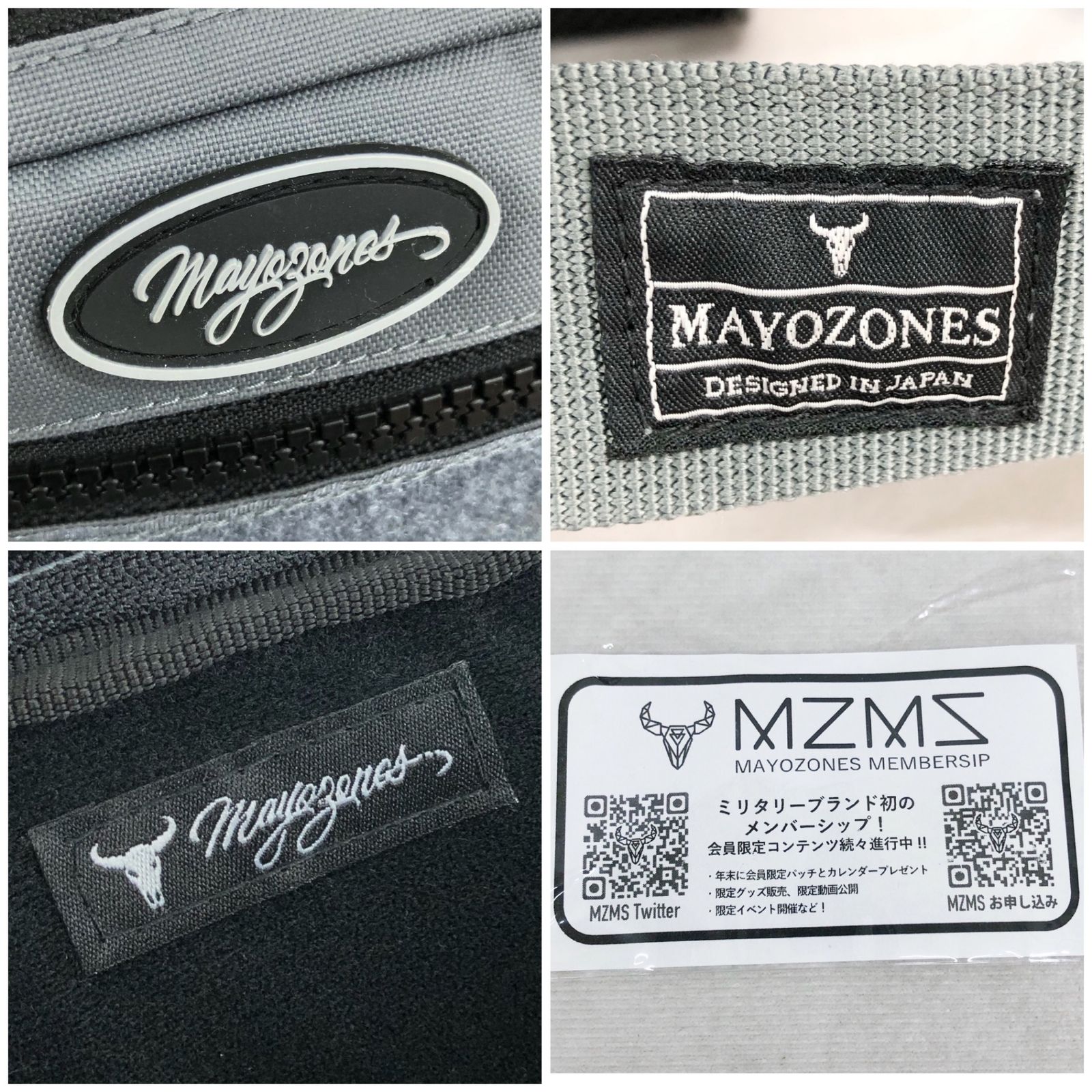 MAYOZONES マヨゾネス 4way リグバッグ グレー レディース 鞄 219