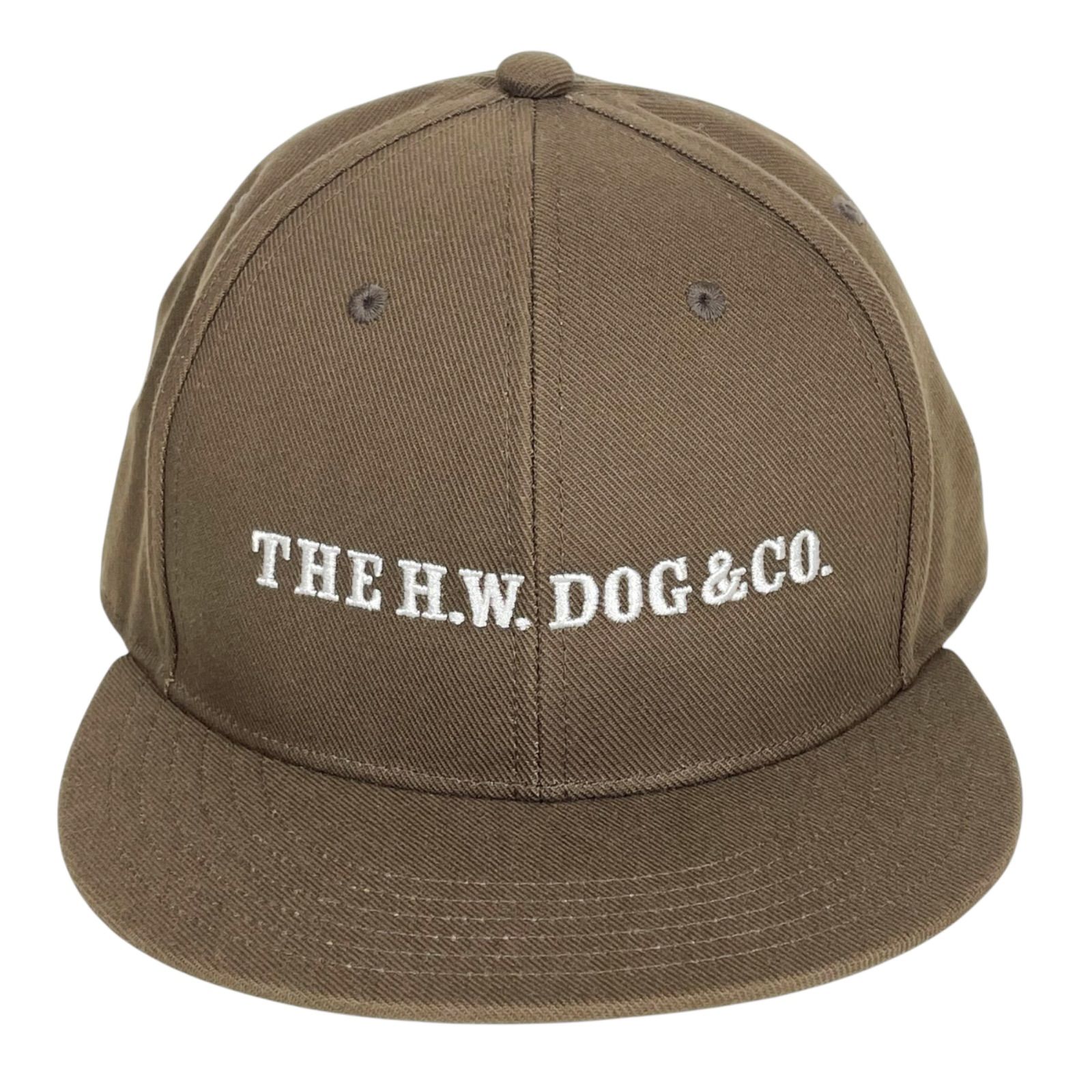 未使用品 茶 40 THE H.W.DOG&CO. D-01114 BOX CAP エイチダブリュードッグアンドコー ボックス キャップ