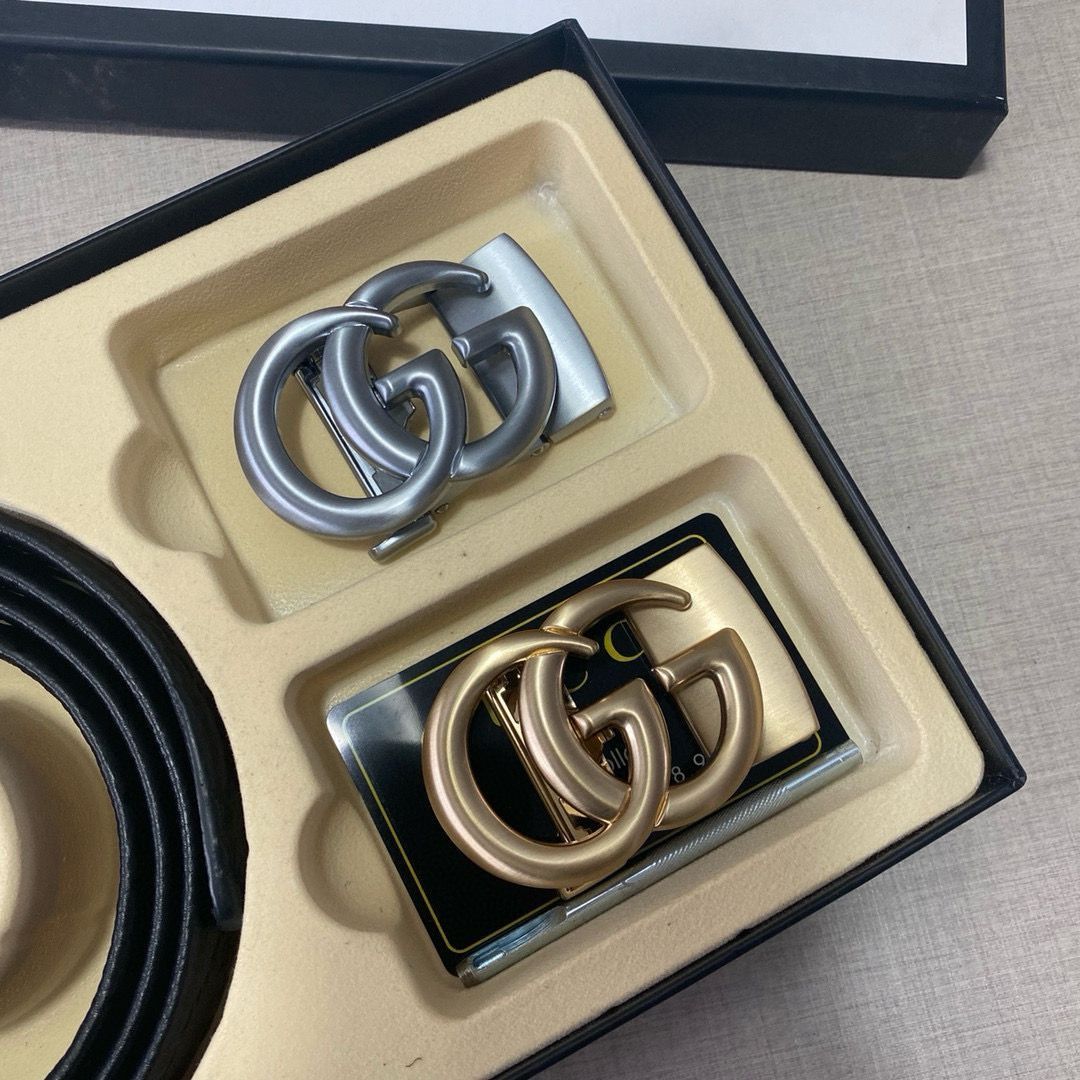 GUCCI ベルト 箱付き 本日特価] グッチ Gucci 高級レザー ベルト＆バッグ スーパーセット