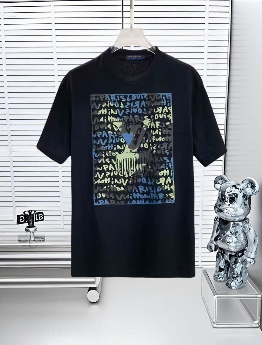【今日特価】LV ルイヴィトン 25SS ロゴプリント T シャツ
