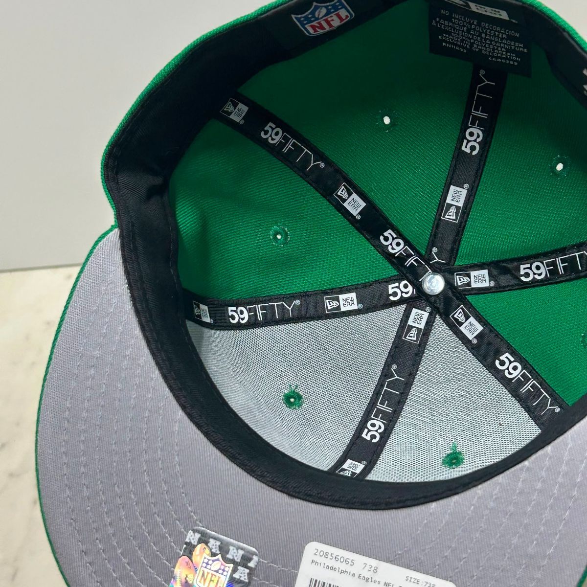米国仕様 NEWERA 59FIFTY ニューエラ NFL イーグルス PHI EAGLES 旧ロゴ Throwback (25-6)
